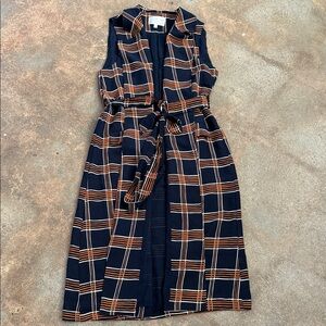 Stylish Plaid Vest Outerwear